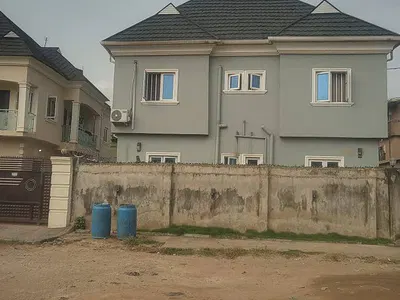 Modern Block of 4 Flats of 2 Bedrooms Each, Ensuite, P.O.P on Half Plot — Iju-Ishaga, Agege, Lagos