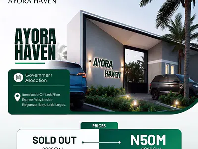 Ayora Haven Estate Iberekodo Lekki Epe Expressway — Iberekodo Off Lekki/Epe Expressway, Beside Eleganza, Iberekodo, Ibeju Lekki, Lagos