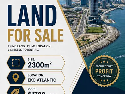 2300M2 — Eko Atlantic, Eko Atlantic City, Lagos