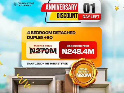 4 Bedroom Detached Duplex — Egbeda, Akowonjo, Alimosho, Lagos