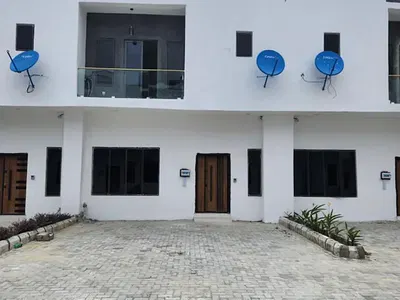 Fully Serviced 3 Bedroom Terraced Duplex with BQ — Ologolo, Igbo Efon, Lekki, Lagos