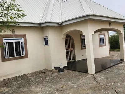 Spacious 3-Bedroom Bungalow on 2 Plots with 4 Shops — Garden of Love Church Road, Off Luvu Road, Area 1, Masaka,, Karu, Nasarawa