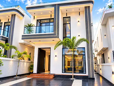 Morden 5 Bedroom Fully Detached Duplex with BQ +pool N a Gated Estate — Ajah, Lagos