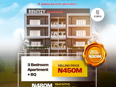 2 Bedroom Apartments + BQ with N20M Initial Deposit — Lekki, Lagos