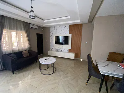 Fully Furnished & Serviced 3 Bedroom Flat with BQ — Life Camp, Abuja