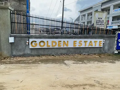 Sharp 1 Plot of Table Dry Land in an Estate Fenced with Gate — Golden Estate Shell Cooperative Eneka Eliozu Link Road, Eneka, Port Harcourt, Rivers