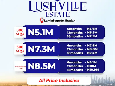 Residential Land in Lushville Estate — Lushville Estate, Lamini, Ibadan, Oyo