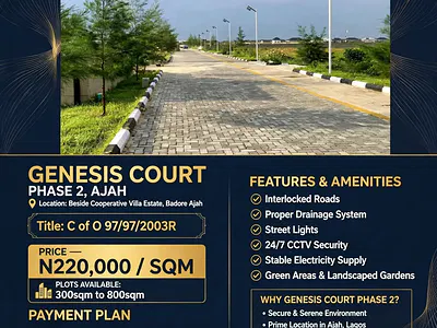 Land with C of O — Before Lekki Ajah Lagos, Ajah, Lagos