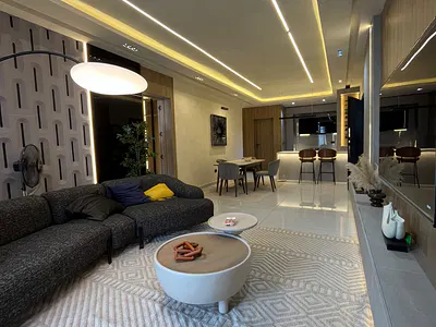 Brand New 2 Bedroom Service Smart Apartment with BQ, Pool, Gym &elevator — Lekki, Lagos