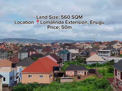 560 SQM Plot of Land — 2 Lomalinda Extension Enugu, Enugu, Enugu