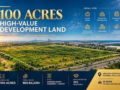 100 Acres High-Value Development Land — Ajah, Lagos