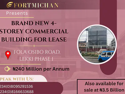 Brand New 4-Storey Commercial Building — Lekki, Lagos