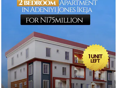Affordable 2 Bedroom Apartment in a Secured Estate — Perfect for Personal Residence, Airbnb & Rental Cash Flow, Adeniyi Jones, Ikeja, Lagos