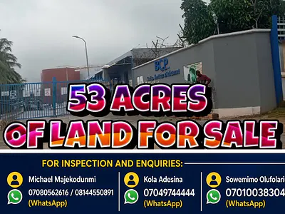 53 Acre Industrial Parcel of Land — Ado-Odo/Ota, Ogun