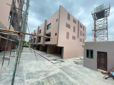 Newly Built 4 Bedrooms Terraced Duplex with BQ with 24 Hours Power — Surulere, Lagos