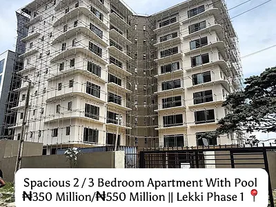 2 Bedroom Luxury Apartment with Pool — Lekki, Lagos