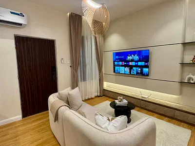 New 1 Bedroom Smart Apartment with Balconies, Swimming Pool — Lekki, Lagos