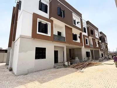 Newly Built 5 Bedroom Terraced Duplex with BQ — Guzape District, Abuja