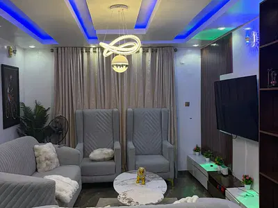 Beautifully Fully Furnished 3-Bedroom Apartment for Shortlet — Goodluck Jonathan Housing Estate, Egbeda, Alimosho, Lagos