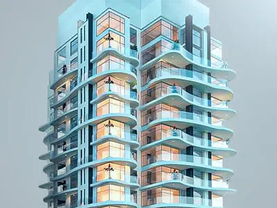 80% Complete Spacious 1 Bedroom Modern, Luxury Living Apartment on 5th Floor — Victoria Island (VI), Lagos