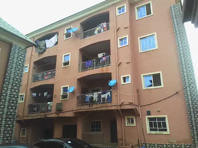 Block of 10 Two-Bedroom Flats with 2 Shops — Garki, Enugu, Enugu