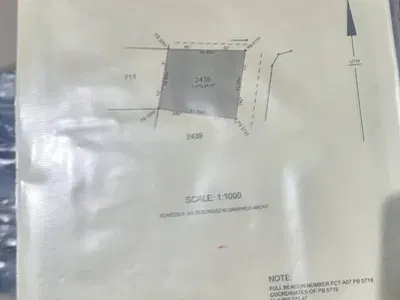 Fantastic 1670 SQM Land Plot:2438 — Off Aminu Kano Crescent, Wuse 2, Abuja