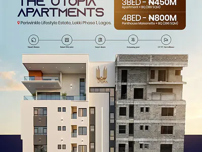 3 Bedroom Luxury Apartment with BQ — Lekki, Lagos