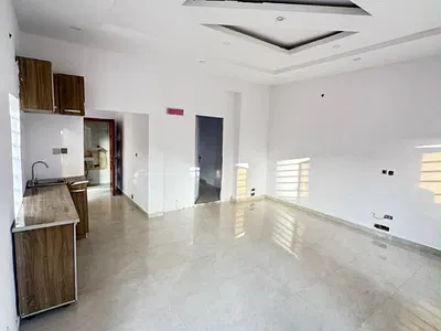 Mini Flat Apartment Downstairs with Open Fitted Kitchen — Chevron, Lekki, Lagos