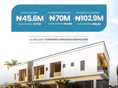 Studio, 1-Bedroom and 2-Bedroom Apartments — Ibadan, Oyo