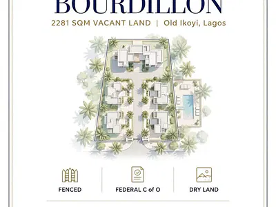2281SQM Land Directly on Bourdilion Road Ikoyi — Directly on Bourdilion Road Ikoyi, Old Ikoyi, Ikoyi, Lagos