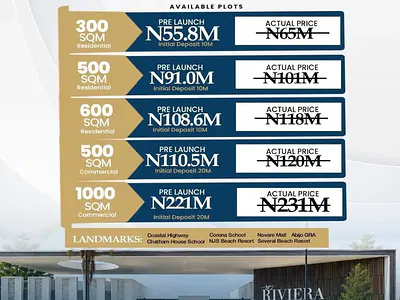 Premium Coastal Land with Excellent Facilities — The Riviera / Abijo GRA Extn, Channel 28, Lagos-Calabar Costal Highway, Lekki, Lagos