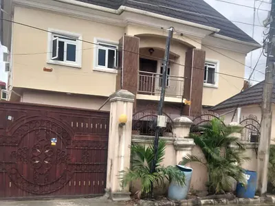 5 Bedroom Semi Detached Duplex with 3 Unit of 3 Bedroom Flats — Ajao Estate, International Airport Road, Isolo, Lagos
