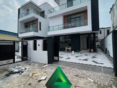 Contemporary 5 Bedroom Fully Detached Duplex + Pool, BQ, Open Terrace — Chevron, Lekki, Lagos