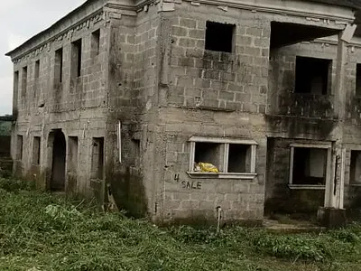 Solidly Built Uncompleted 5bedroom Duplex on 2plots at Epe Lagos — Opposite Favour Estate Epe Lagos, Epe, Lagos