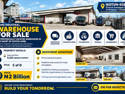 5222SQM Warehouse — Ikotun Egbe, Alimosho, Ikotun, Lagos