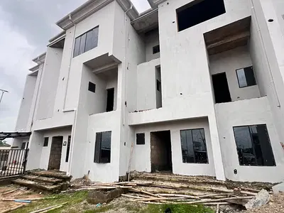 A Newly Built 5-Bedroom Terrace Duplex + 1BQ (Carcass) — Idu-Karmo District Abuja (After Nizamiyel Hospital), Idu Industrial, Abuja