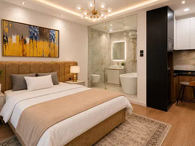 Studio Apartment with Bathtub and Gym — Osapa London, Osapa, Lekki, Lagos