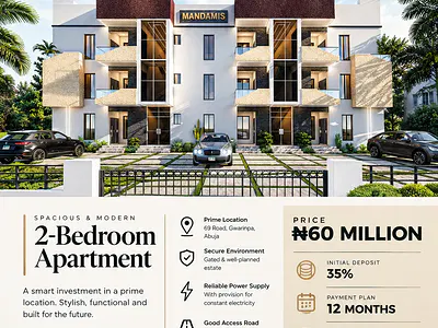 2 Bedroom Apartment — 69 Road, Gwarinpa, Abuja