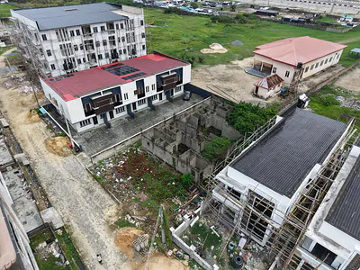 600 SQM Prime Residential Land with Foundation-To-Ground-Floor Carcass — Ocean Bay Estate Off Orchid Road, Lekki, Lagos
