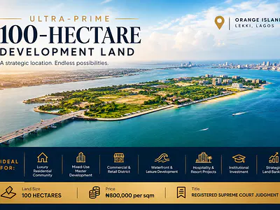 Ultra-Prime 100-Hectare Development Land — Lekki, Lagos