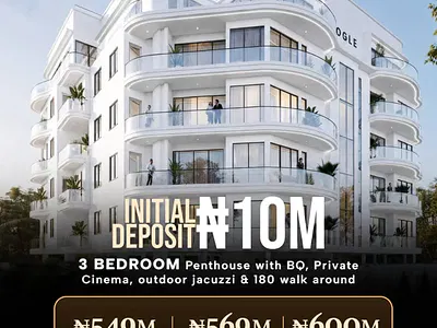 Luxury 2 Bedroom Apartment with Swimming Pool and Gym Elevator — Lekki, Lagos