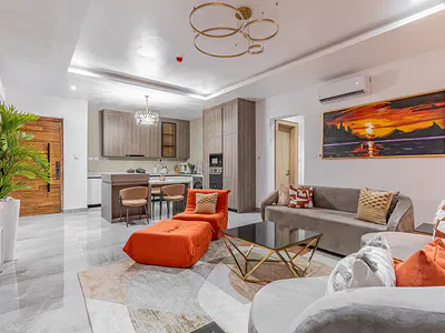 1 Bedroom Spacious Apartment with City View — Lekki, Lagos