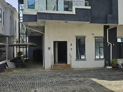 Newly Built 4 Bedrooms Semi-Detached Duplex with BQ, Flood Free. — Ikota Villa, Lekki, Lagos