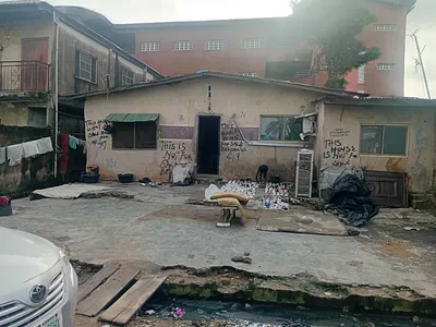 Detached Bungalow with Garage — Shogbamu Street, Bariga, Shomolu, Lagos