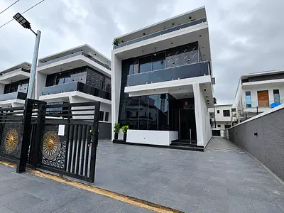 Luxury 5 Bedroom Fully Detached Duplex with BQ and Swimming Pool — Oakland Estate., Sangotedo, Ajah, Lagos