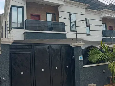 New 4 Bedroom with BQ Inverter Gatehouse 3 Parking — Lekki, Lagos