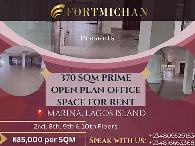 370 SQM Open Plan Office Spaces — Marina, Lagos Island, Lagos