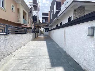 Lovely 4 Bedroom Semi Detached Duplex with BQ — Chevron, Lekki, Lagos