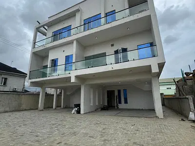 Fully Serviced 4 Bedroom Semi-Detached Duplex with Contemporary Finish — Addo Road, Ajah, Ajah, Lagos