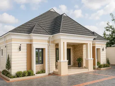 Spacious and Beautiful 3 Bedroom Bungalow with a Room BQ — Bluestone Treasure Estate, Close to Redemption Camp, Ojodu Berger, Mowe Town, Ogun